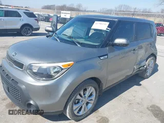 2015 Kia Soul + with VIN KNDJP3A53F7165066, listed as a IAAI auction lot 41790238 with 98,569 mi miles and . Bid and sale history available at DreamBid. Image 2.