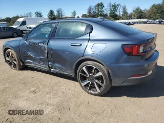 2021 Polestar 2 Launch Edition with VIN LPSED3KAXML019198, listed as a Copart auction lot 65857754 with 114,875 mi miles and Salvage Title. Bid and sale history available at carsss.com. Image 2.