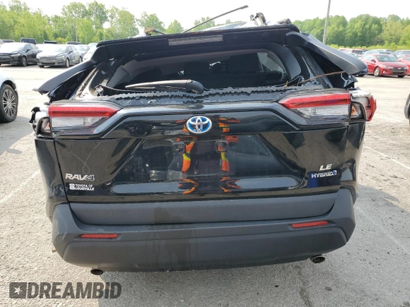 2021 Toyota RAV4 Hybrid LE with VIN 4T3L6RFVXMU028179, listed as a Copart auction lot 54845915 with 77,790 mi miles and Salvage title. Bid and sale history available at DreamBid. Image 6.
