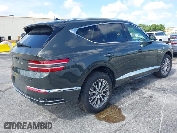 2025 Genesis GV80 Standard with VIN KMUHFESB8SU248051, listed as a IAAI auction lot 42652097 with 8,960 mi miles and . Bid and sale history available at DreamBid. Image 4.