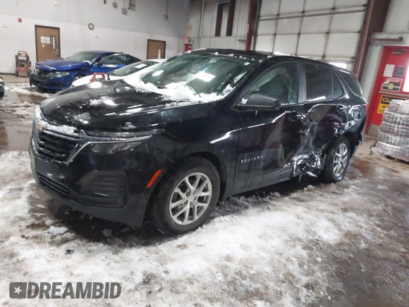 2024 Chevrolet Equinox LS with VIN 3GNAXHEG9RL233161, listed as a IAAI auction lot 41622254 with 16,959 mi miles and . Bid and sale history available at DreamBid. Image 17.