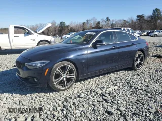 2019 BMW 4 Series 430i with VIN WBA4J1C57KBM16840, listed as a Copart auction lot 47532895 with 124,340 mi miles and Clean Title. Bid and sale history available at carsss.com. Image 1.