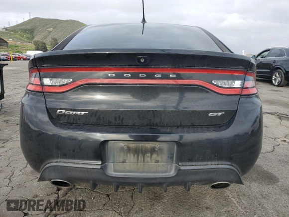 2015 Dodge Dart GT with VIN 1C3CDFEB4FD123661, listed as a Copart auction lot 51267505 with 100,535 mi miles and Salvage Title. Bid and sale history available at carsss.com. Image 6.