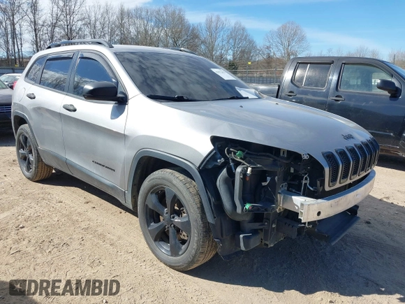 2016 Jeep Cherokee Sport with VIN 1C4PJMAS5GW348869, listed as a IAAI auction lot 41672622 with 166,330 mi miles. Bid and sale history available at carsss.com. Image 1.