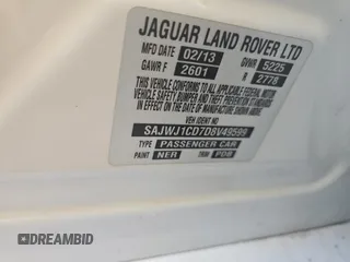 2013 Jaguar XJ с VIN SAJWJ1CD7D8V49599, выставлен на аукционе Copart как лот 82354574 с пробегом 133 163 миль миль и Чистый • Clean title. История ставок и продаж доступна на DreamBid. Изображение 10.