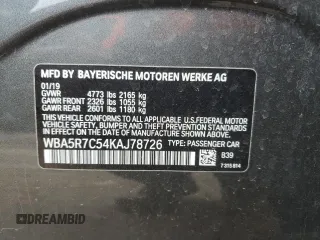 2019 BMW 3 Series 330i xDrive with VIN WBA5R7C54KAJ78726, listed as a Copart auction lot 49688165 with 51,481 mi miles and Salvage Title. Bid and sale history available at carsss.com. Image 13.