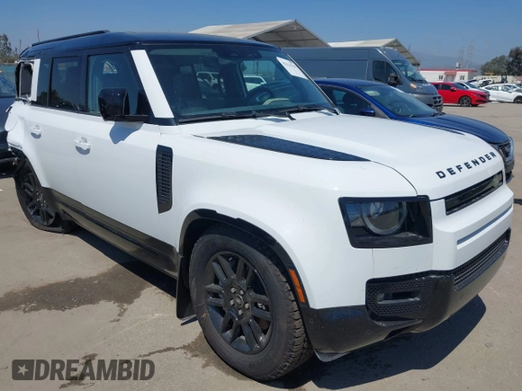 2024 Land Rover Defender X-Dynamic SE with VIN SALE27EU5R2352344, listed as a IAAI auction lot 42314350 with 12,517 mi miles and . Bid and sale history available at DreamBid. Image 1.