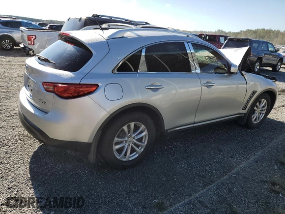 2010 Infiniti FX35 with VIN JN8AS1MU8AM800058, listed as a Copart auction lot 73958364 with 239,185 mi miles and Salvage Title. Bid and sale history available at carsss.com. Image 3.