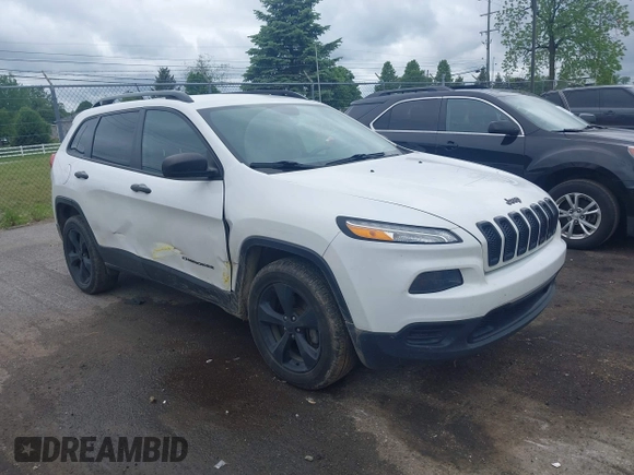 2016 Jeep Cherokee Sport with VIN 1C4PJMAB4GW367655, listed as a IAAI auction lot 42338882 with 133,750 mi miles and . Bid and sale history available at DreamBid. Image 1.