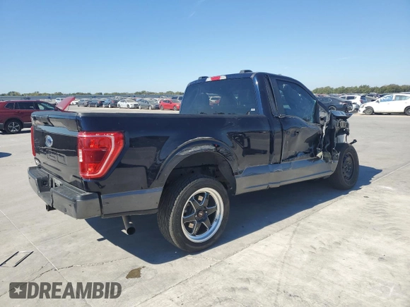 2022 Ford F-150 XL with VIN 1FTMF1E51NKD59265, listed as a Copart auction lot 77193424 with 38,590 mi miles and Salvage Title. Bid and sale history available at DreamBid. Image 3.