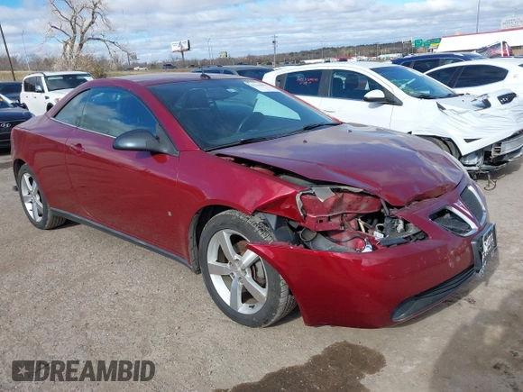 2008 Pontiac G6 GT with VIN 1G2ZH36N384273317, listed as a IAAI auction lot 41226033 with 134,321 mi miles. Bid and sale history available at carsss.com. Image 1.