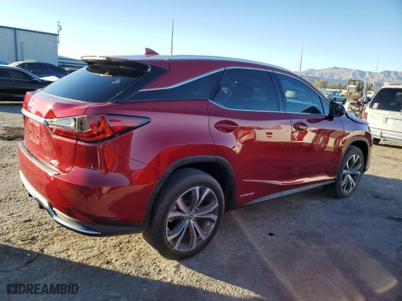 2022 Lexus RX with VIN 2T2HGMDA2NC083593, listed as a Copart auction lot 88350605 with 31,671 mi miles and Salvage Title. Bid and sale history available at carsss.com. Image 3.