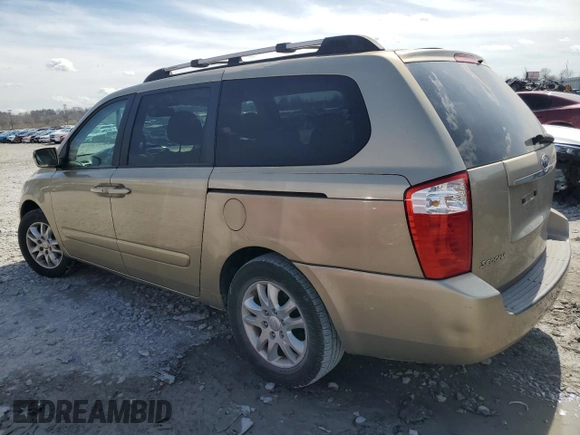 2006 Kia Sedona LX with VIN KNDMB233X66073539, listed as a Copart auction lot 50529815 with 172,896 mi miles and Salvage Title. Bid and sale history available at carsss.com. Image 2.