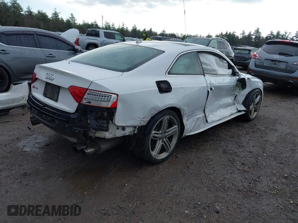 2013 Audi S5 Premium Plus with VIN WAUCGAFR0DA074875, listed as a IAAI auction lot 40936036 with 165,923 mi miles. Bid and sale history available at carsss.com. Image 4.