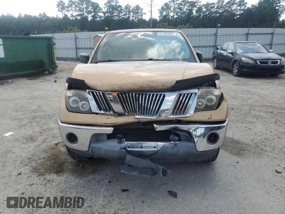 2005 Nissan Frontier SE with VIN 1N6AD07U05C438697, listed as a Copart auction lot 67303004 with Not provided miles and Salvage title. Bid and sale history available at DreamBid. Image 5.