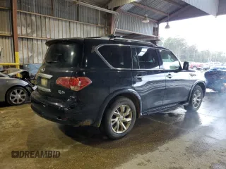 2012 Infiniti QX56 7-passenger with VIN JN8AZ2NF0C9515880, listed as a Copart auction lot 79430204 with 190,635 mi miles and Clean Title. Bid and sale history available at carsss.com. Image 4.