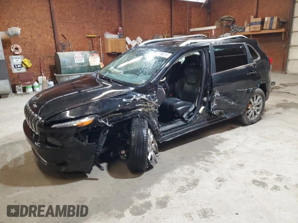2018 Jeep Cherokee Limited z VIN 1C4PJMDB3JD571989, wystawiony jako Copart lot #47698015 z przebiegiem Nie podano mil oraz Szkoda całkowita • Salvage title. Historia ofert i sprzedaży dostępna na DreamBid. Obrazek 1.