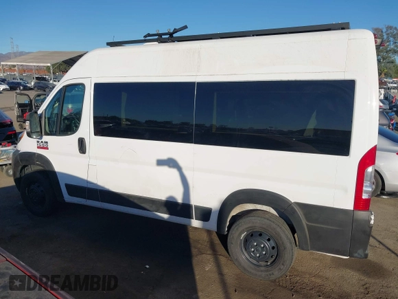 2021 Ram ProMaster Cargo with VIN 3C6LRVBG8ME539769, listed as a IAAI auction lot 40813813 with 39,935 mi miles. Bid and sale history available at carsss.com. Image 14.