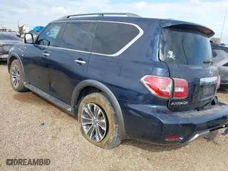 2019 Nissan Armada SL with VIN JN8AY2ND1K9088452, listed as a IAAI auction lot 40732598 with 80,256 mi miles. Bid and sale history available at carsss.com. Image 3.