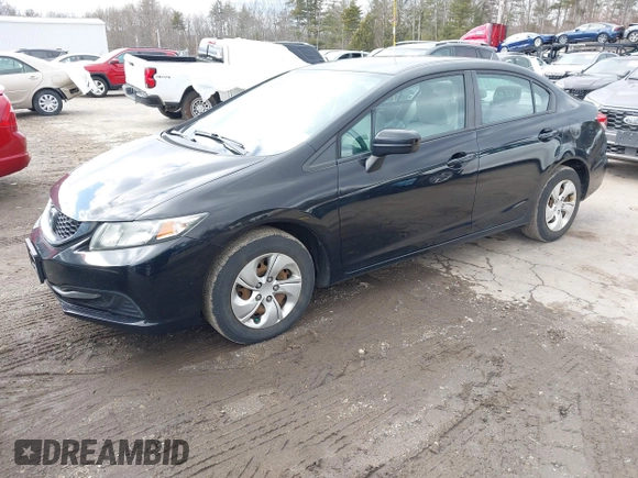 2014 Honda Civic LX with VIN 2HGFB2F53EH540188, listed as a IAAI auction lot 41741533 with 101,467 mi miles. Bid and sale history available at carsss.com. Image 20.