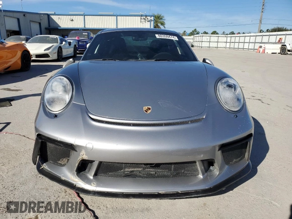 2018 Porsche 911 GT3 with VIN WP0AC2A92JS174646, listed as a Copart auction lot 80359474 with Not Provided miles and Non Repairable. Bid and sale history available at DreamBid. Image 5.
