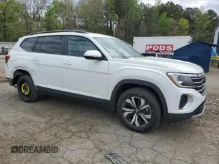 2024 Volkswagen Atlas SE with VIN 1V2DR2CA7RC579036, listed as a Copart auction lot 50594205 with 15,071 mi miles and Salvage title. Bid and sale history available at DreamBid. Image 4.