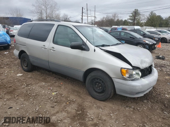 2003 Toyota Sienna CE with VIN 4T3ZF19CX3U523759, listed as a Copart auction lot 47987795 with 117,816 mi miles and Salvage Title. Bid and sale history available at carsss.com. Image 4.