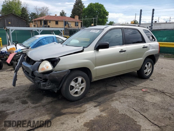 2006 Kia Sportage LX z VIN KNDJF724667293852, wystawiony jako Copart lot #58573485 z przebiegiem 212 470 mil mil oraz Szkoda całkowita • Salvage title. Historia ofert i sprzedaży dostępna na DreamBid. Obrazek 1.