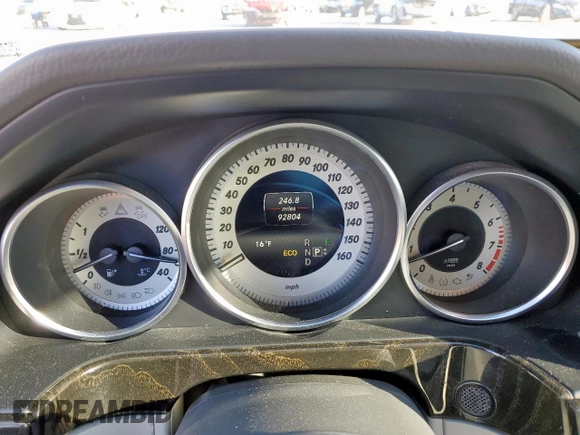 2014 Mercedes-Benz E 350 Sport with VIN WDDHF5KB5EA844605, listed as a Copart auction lot 45709005 with 92,804 mi miles and Salvage title. Bid and sale history available at DreamBid. Image 9.