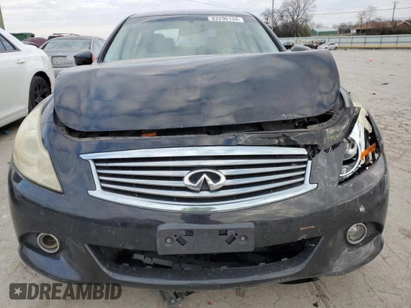 2012 Infiniti G25 Sedan x with VIN JN1DV6AR2CM860226, listed as a Copart auction lot 83296134 with 0 mi miles and Clean Title. Bid and sale history available at carsss.com. Image 5.