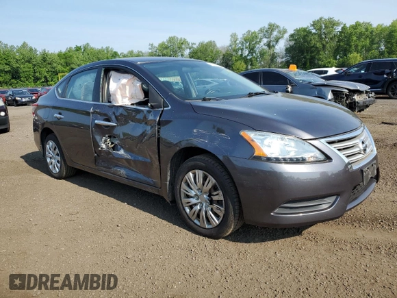 2014 Nissan Sentra SV with VIN 3N1AB7AP7EY321083, listed as a Copart auction lot 60710205 with 75,087 mi miles and Salvage title. Bid and sale history available at DreamBid. Image 4.