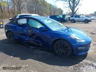 2023 Tesla Model 3 with VIN 5YJ3E1EA5PF397707, listed as a IAAI auction lot 41863996 with 31,890 mi miles. Bid and sale history available at carsss.com. Image 1.