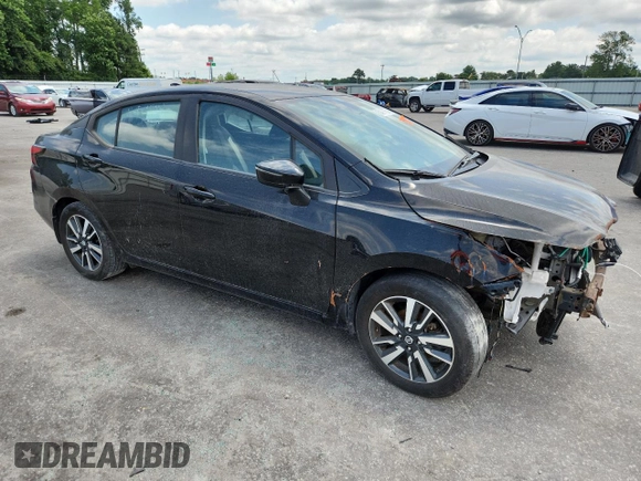 2021 Nissan Versa SV with VIN 3N1CN8EVXML881853, listed as a Copart auction lot 60497165 with 48,631 mi miles and Clean title. Bid and sale history available at DreamBid. Image 4.