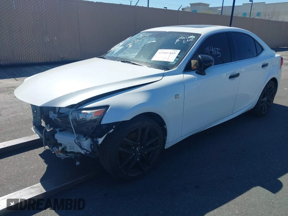 2015 Lexus IS 250 with VIN JTHBF1D23F5069302, listed as a IAAI auction lot 41601465 with 64,355 mi miles and . Bid and sale history available at DreamBid. Image 2.
