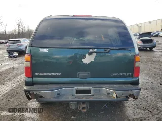 2002 Chevrolet Suburban Z71 with VIN 3GNFK16ZX2G298434, listed as a Copart auction lot 43641805 with 0 mi miles and Salvage Title. Bid and sale history available at carsss.com. Image 6.