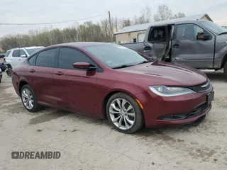 2015 Chrysler 200 S with VIN 1C3CCCDG9FN656436, listed as a Copart auction lot 52453635 with 61,976 mi miles and Salvage Title. Bid and sale history available at carsss.com. Image 4.