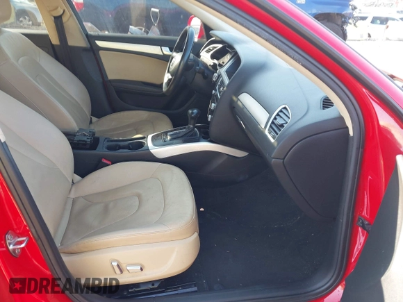 2013 Audi A4 Premium with VIN WAUAFAFL4DN042543, listed as a IAAI auction lot 41992272 with 111,196 mi miles. Bid and sale history available at carsss.com. Image 5.