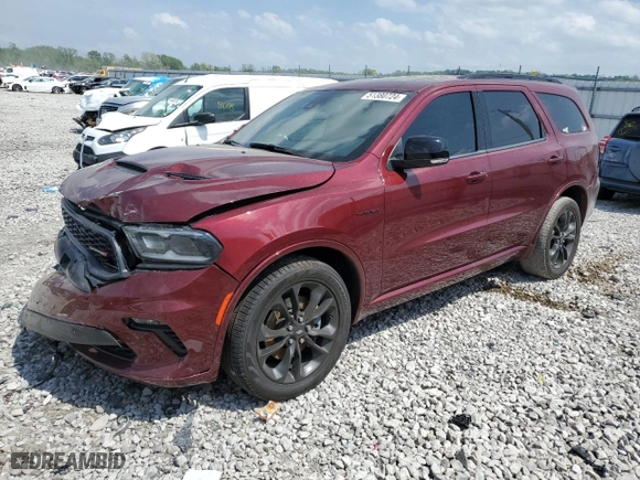 2023 Dodge Durango R/T Plus with VIN 1C4SDJCT6PC576094, listed as a Copart auction lot 51380724 with 0 mi miles and Salvage Title. Bid and sale history available at carsss.com. Image 1.