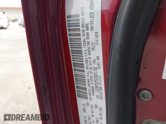 2013 Ram 1500 SLT z VIN 1C6RR7GP5DS651182, wystawiony jako IAAI lot #41551602 z przebiegiem Nie podano mil oraz . Historia ofert i sprzedaży dostępna na DreamBid. Obrazek 9.