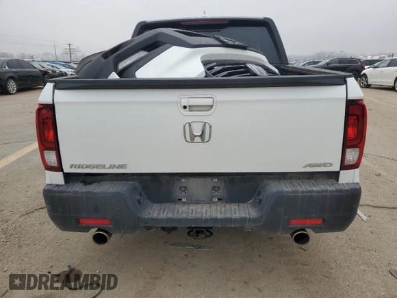 2022 Honda Ridgeline Black Edition with VIN 5FPYK3F84NB025222, listed as a Copart auction lot 83530384 with 43,420 mi miles and Salvage title. Bid and sale history available at DreamBid. Image 6.