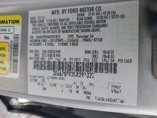 2016 Ford Fusion SE with VIN 3FA6P0T93GR291822, listed as a IAAI auction lot 42216004 with 160,847 mi miles and . Bid and sale history available at DreamBid. Image 9.