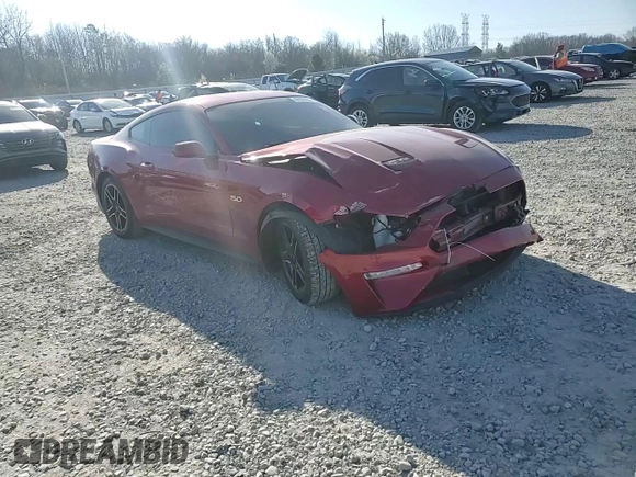 2020 Ford Mustang GT with VIN 1FA6P8CF5L5129241, listed as a Copart auction lot 48660485 with 29,552 mi miles and Salvage Title. Bid and sale history available at carsss.com. Image 11.
