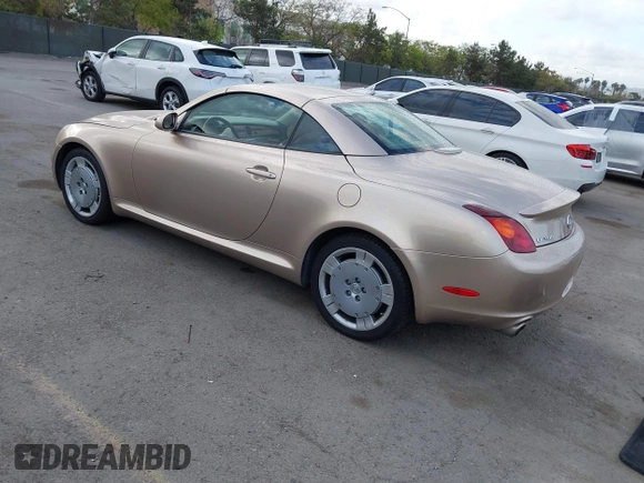 2003 Lexus SC with VIN JTHFN48Y430043403, listed as a IAAI auction lot 42057878 with 69,691 mi miles. Bid and sale history available at carsss.com. Image 3.