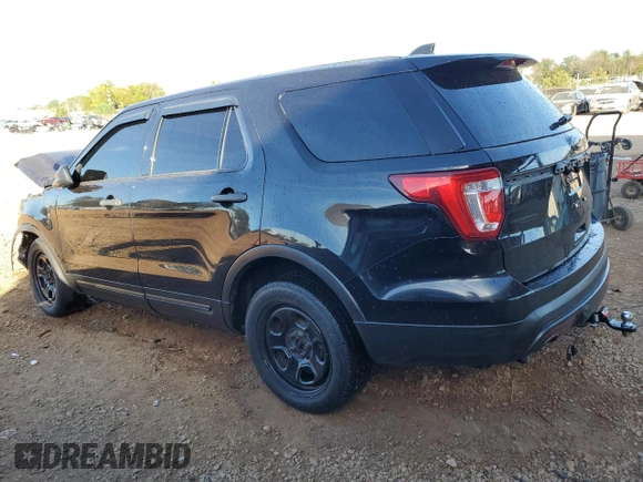 2016 Ford Utility Police Interceptor with VIN 1FM5K8AR2GGB54105, listed as a Copart auction lot 80338974 with 0 mi miles and Salvage Title. Bid and sale history available at carsss.com. Image 2.