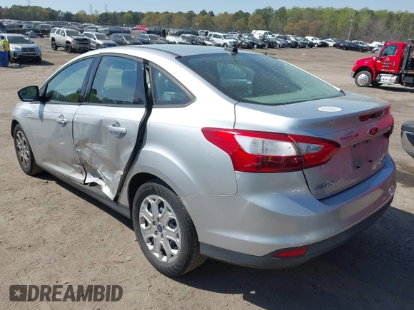2012 Ford Focus SE with VIN 1FAHP3F29CL377721, listed as a IAAI auction lot 41848786 with 147,709 mi miles. Bid and sale history available at carsss.com. Image 3.