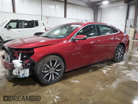 2018 Chevrolet Malibu LT with VIN 1G1ZD5ST7JF281589, listed as a Copart auction lot 54749275 with 29,323 mi miles and Salvage Title. Bid and sale history available at carsss.com. Image 1.