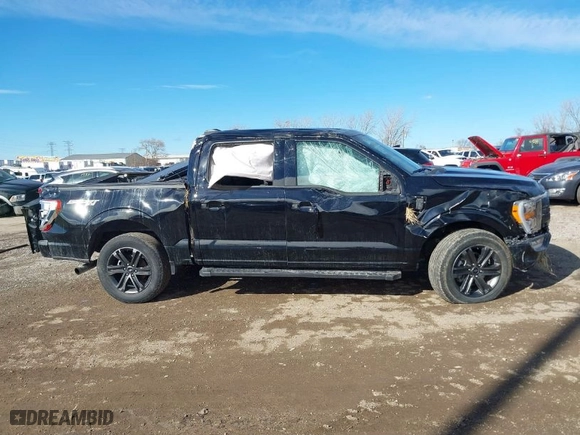2021 Ford F-150 XL with VIN 1FTFW1E84MFB81801, listed as a IAAI auction lot 41604817 with 60,974 mi miles. Bid and sale history available at carsss.com. Image 13.