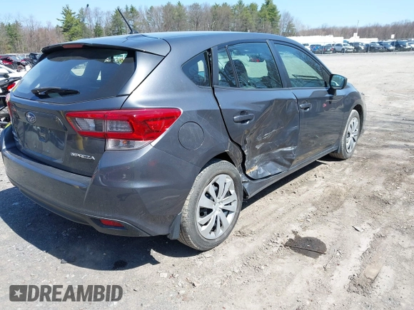 2021 Subaru Impreza with VIN 4S3GTAB63M3715761, listed as a IAAI auction lot 42095438 with 18,295 mi miles and . Bid and sale history available at DreamBid. Image 4.