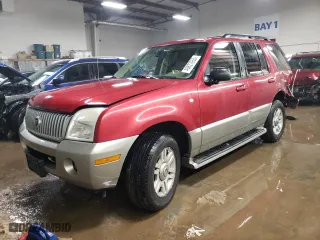 2003 Mercury Mountaineer Convenience w/4.6L with VIN 4M2ZU86W73ZJ17400, listed as a Copart auction lot 49827955 with 166,739 mi miles and Salvage Title. Bid and sale history available at carsss.com. Image 1.