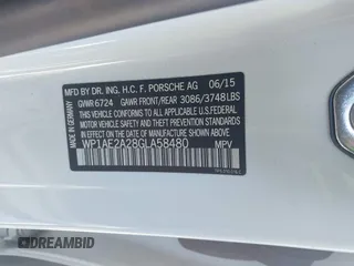 2016 Porsche Cayenne S E-Hybrid with VIN WP1AE2A28GLA58480, listed as a IAAI auction lot 41690501 with 120,701 mi miles and . Bid and sale history available at DreamBid. Image 9.